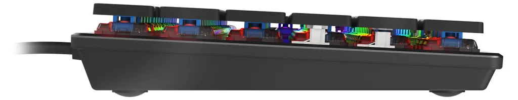 Clavier RGB Genesis Thor 420 Silver avec Switches Mécaniques Low Profile