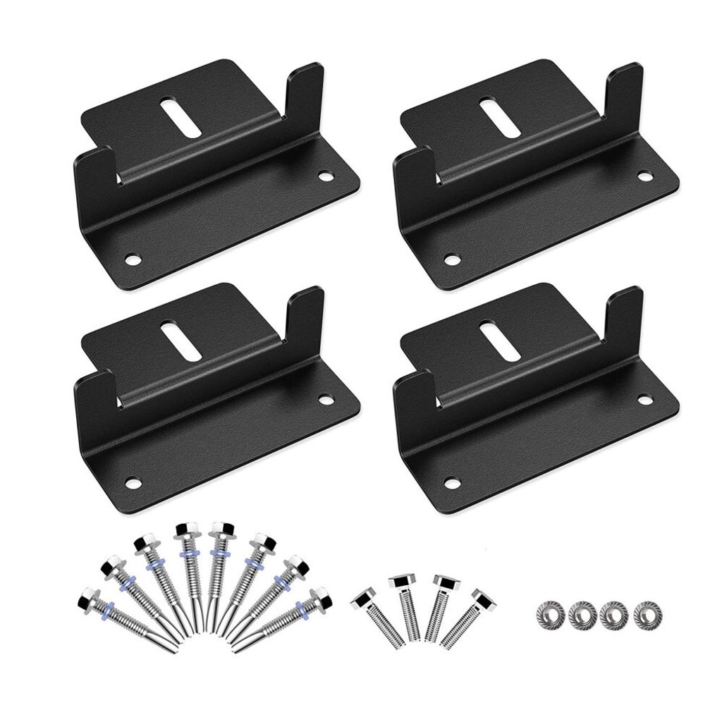 INF Solarpanel-Halterungen mit Schrauben, 4er-Pack