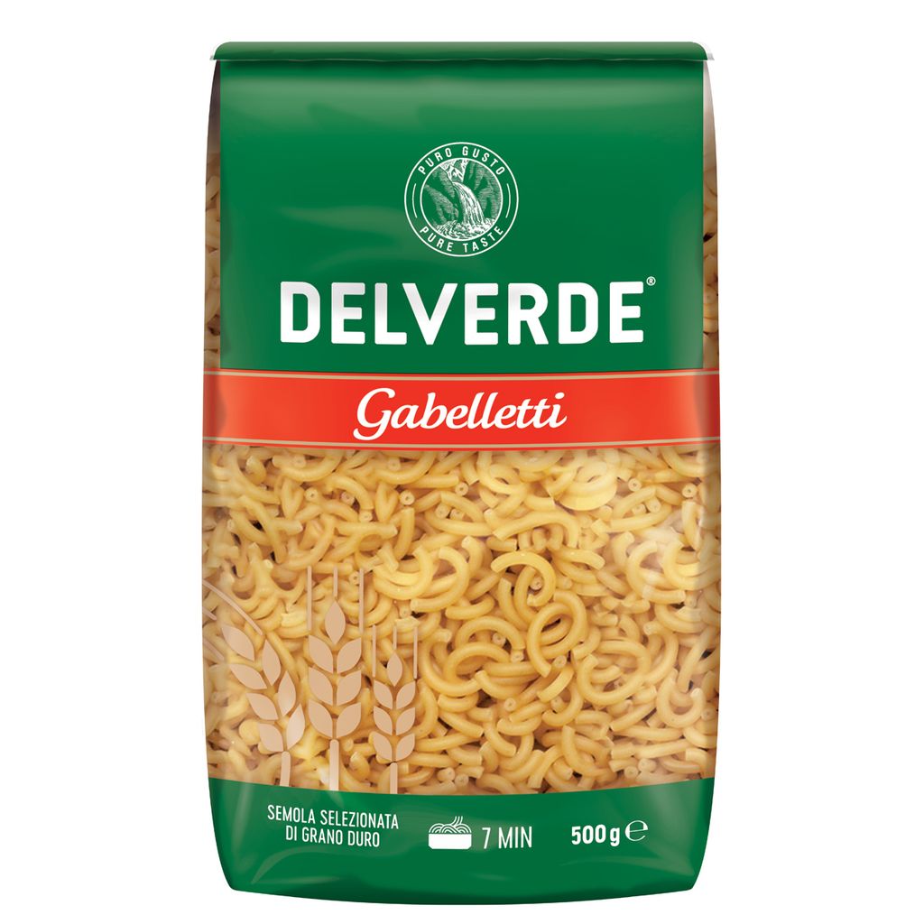 Delverde Gabelletti pâtes de blé dur pâtes italiennes 500g Image du produit 