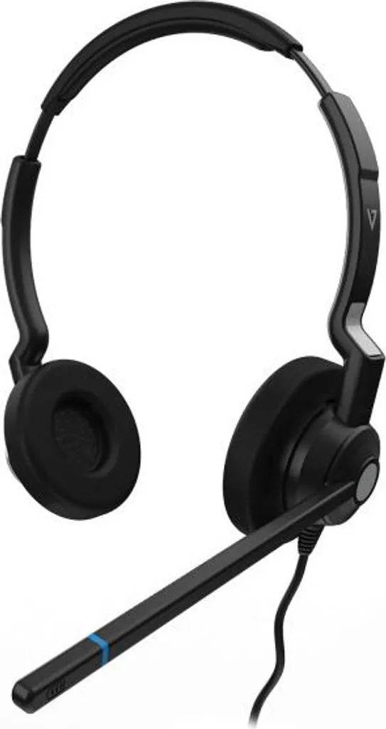 Casque Téléphonique Filaire QD V7 avec Micro à Suppression de Bruit Actif