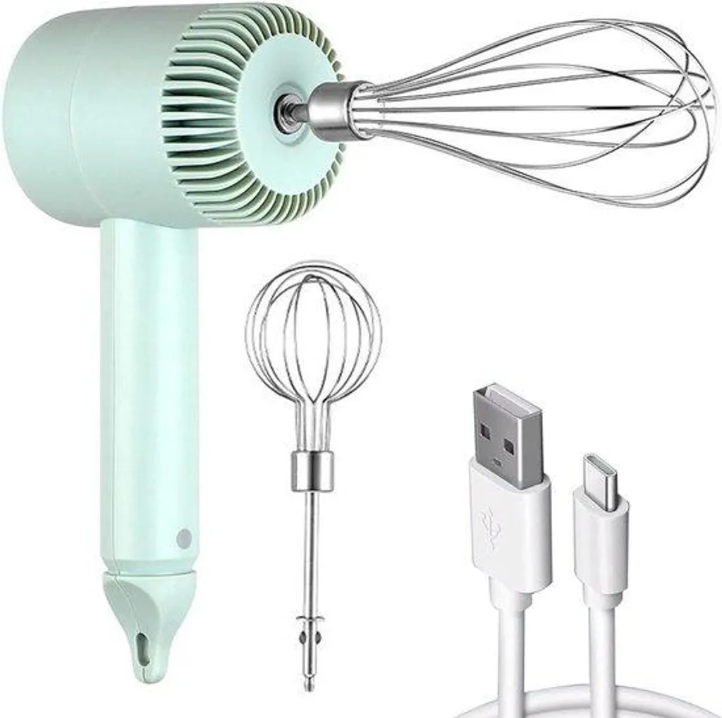 Fouet électrique sans fil avec charge USB et 3 modes de mixage rapide
