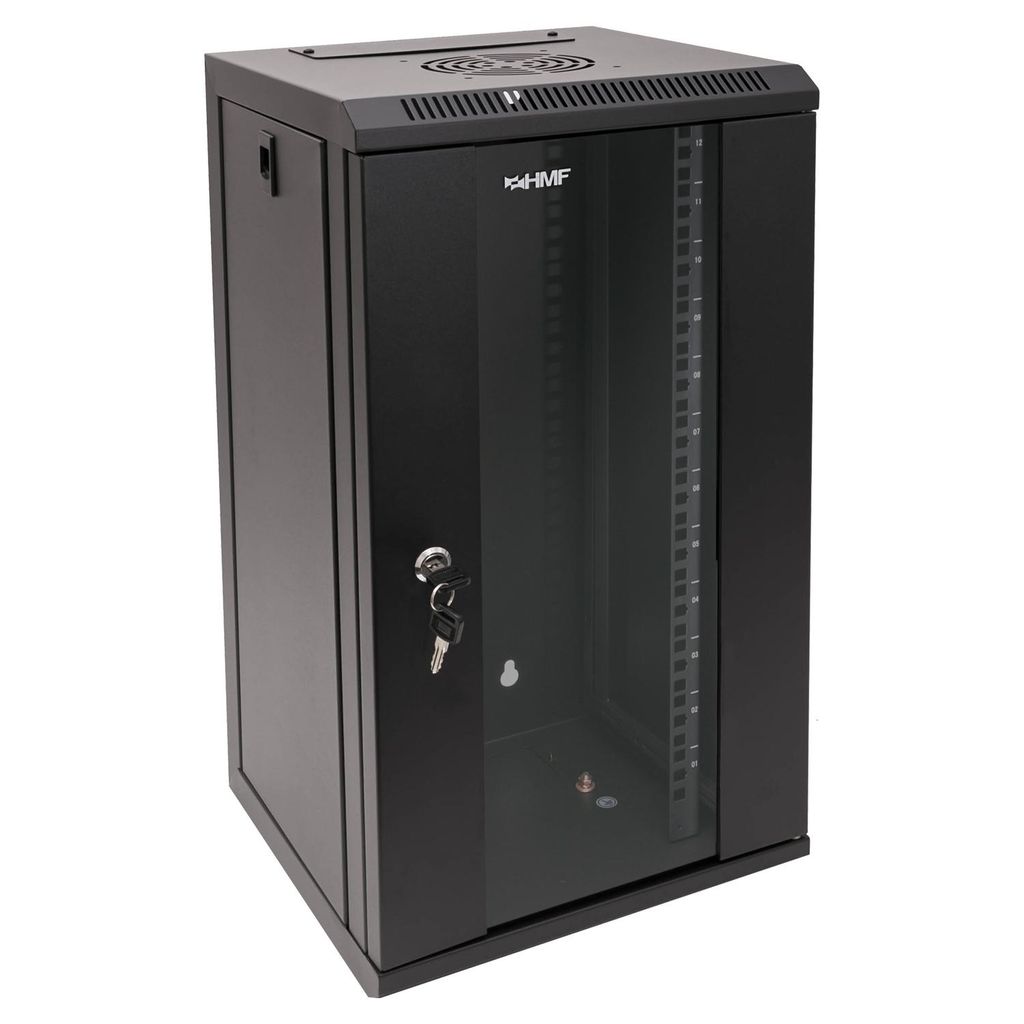 Serverschrank 10 Zoll, 12 HE, HMF Netzwerkschrank 31,2 x 30 Produktbild 