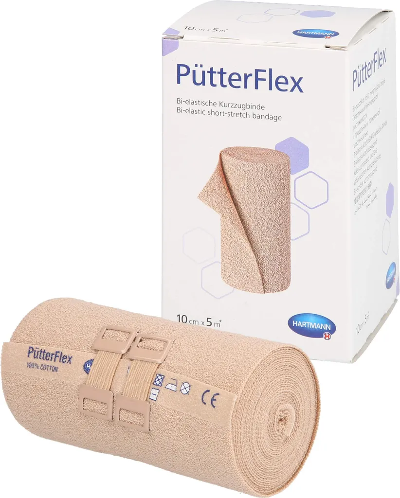 Hartmann Pütterflex 10cmx5m Benda Bi-elastica Compressione Forte - 7