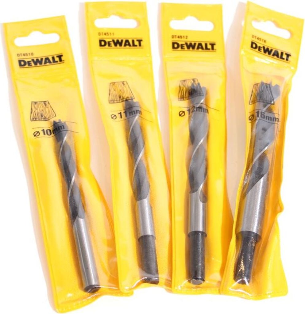 DEWALT Holzbohrer Set 4 tlg. 10-16 mm Bohrer...