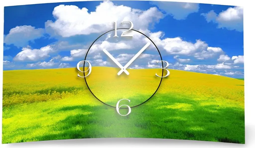 Horloge Murale Silencieuse Meadow Sky 3D-0115 : Fini le Tic-Tac Bruyant