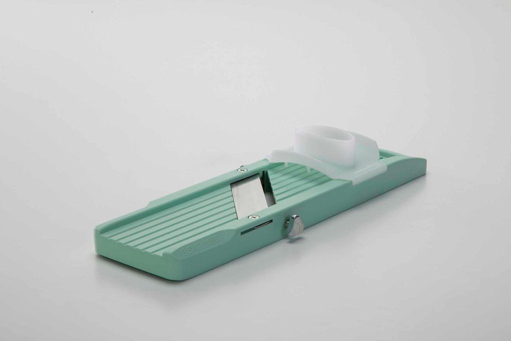 Benriner Mandoline / Gemüsehobel 64 mm Schnittbreite grün Produktbild 