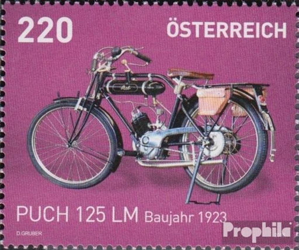 Briefmarken Österreich 2016 Mi 3258 (kompl.Ausg.) gestempelt Motorräder