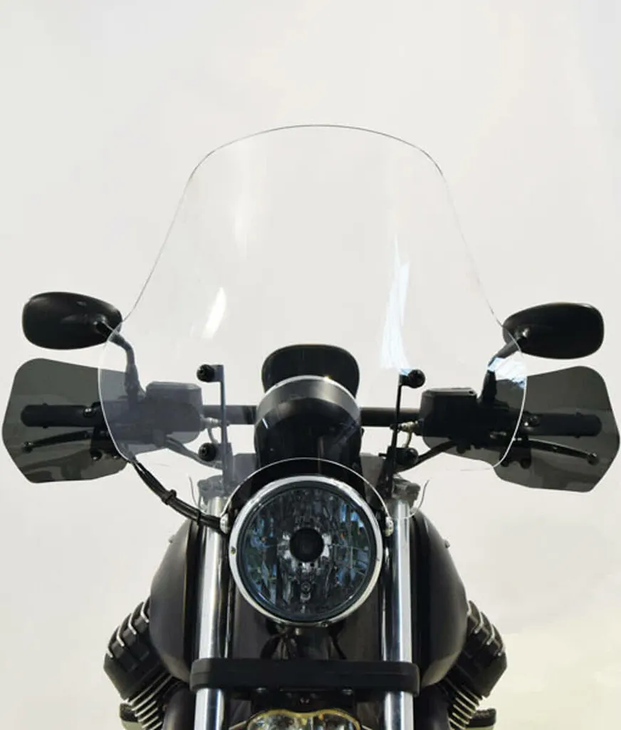 Paire de déflecteurs de mains fumés Isotta pour Moto Guzzi Audace