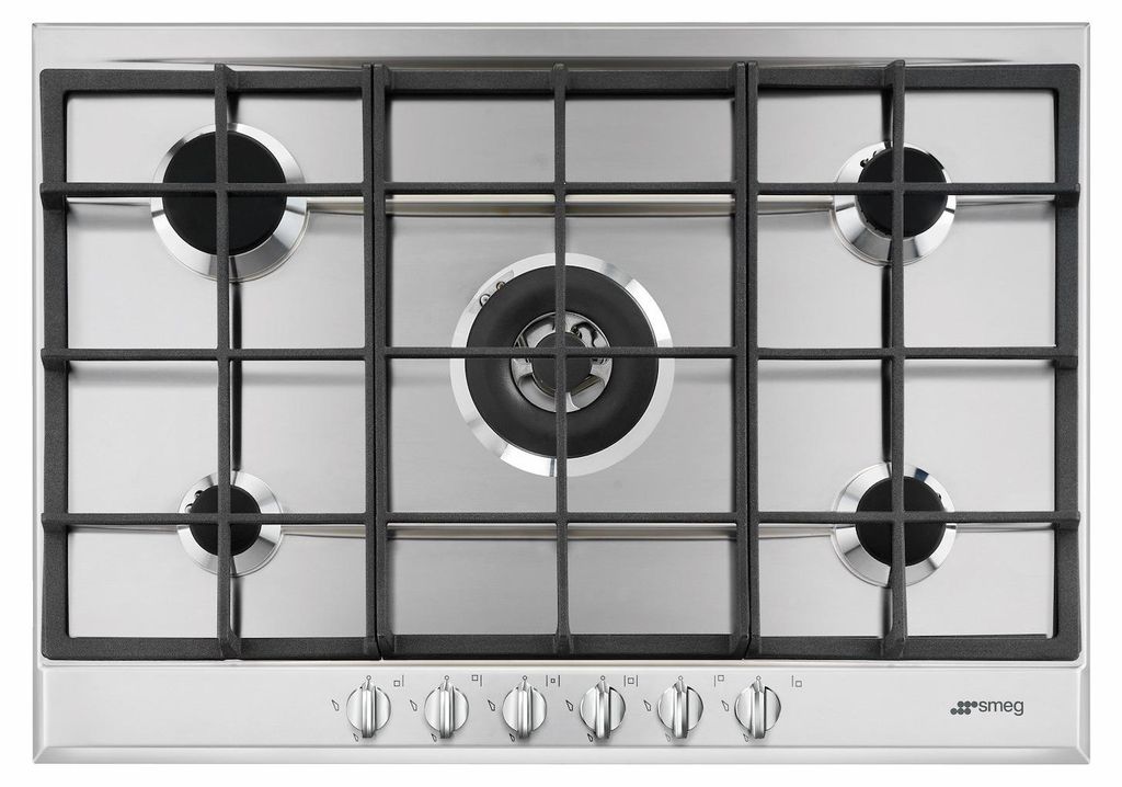 Smeg Gaskochfeld SLR75SGH 75 Cm 5 Kochfelder Doppelkrone Produktbild 