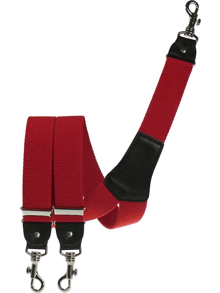 Spiecker Hosenträger schwarz uni Y-Form Clip Leder 120 cm 36 mm Suspenders 