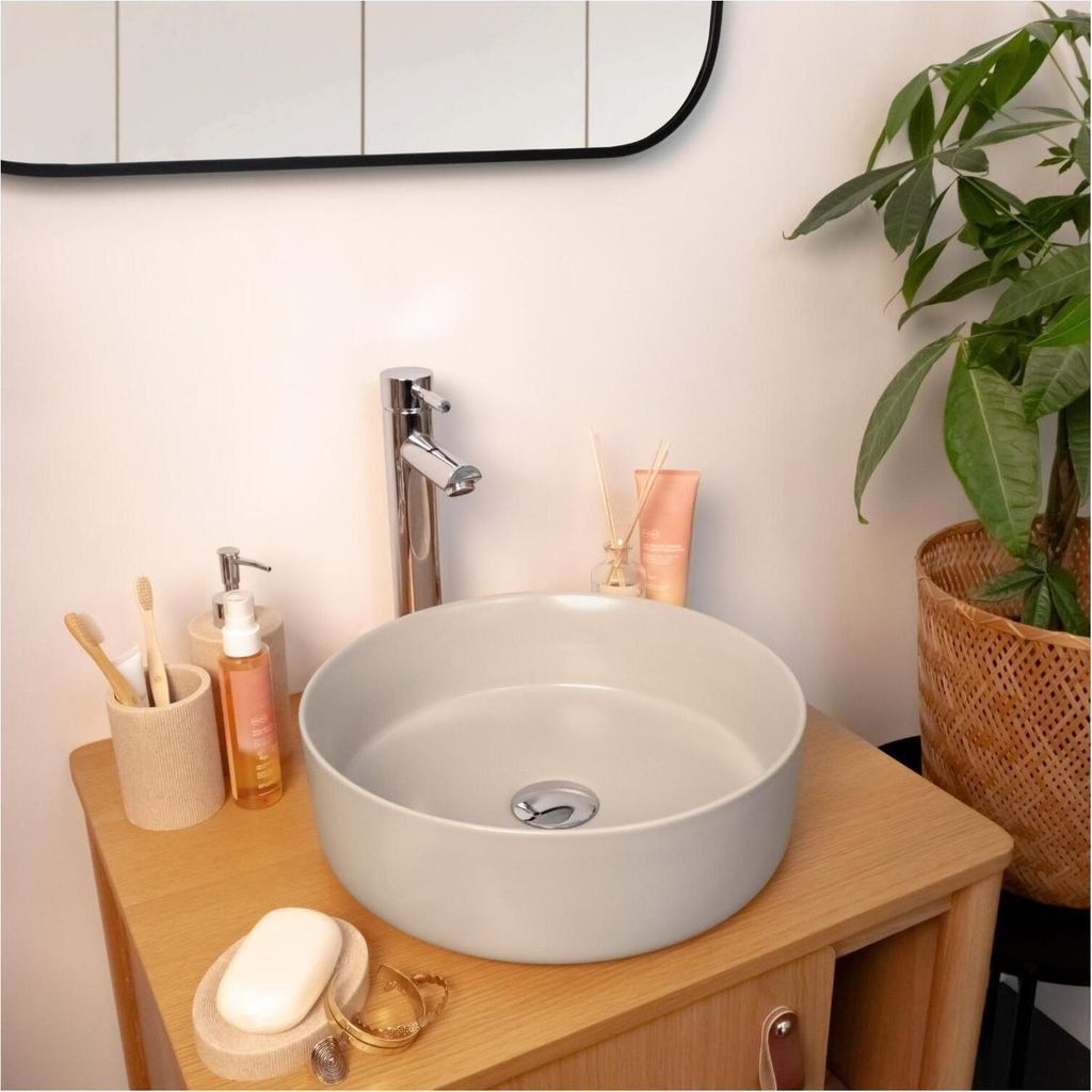 Lavabo da appoggio tondo 36 x 36 cm DIEGO Immagine del prodotto 