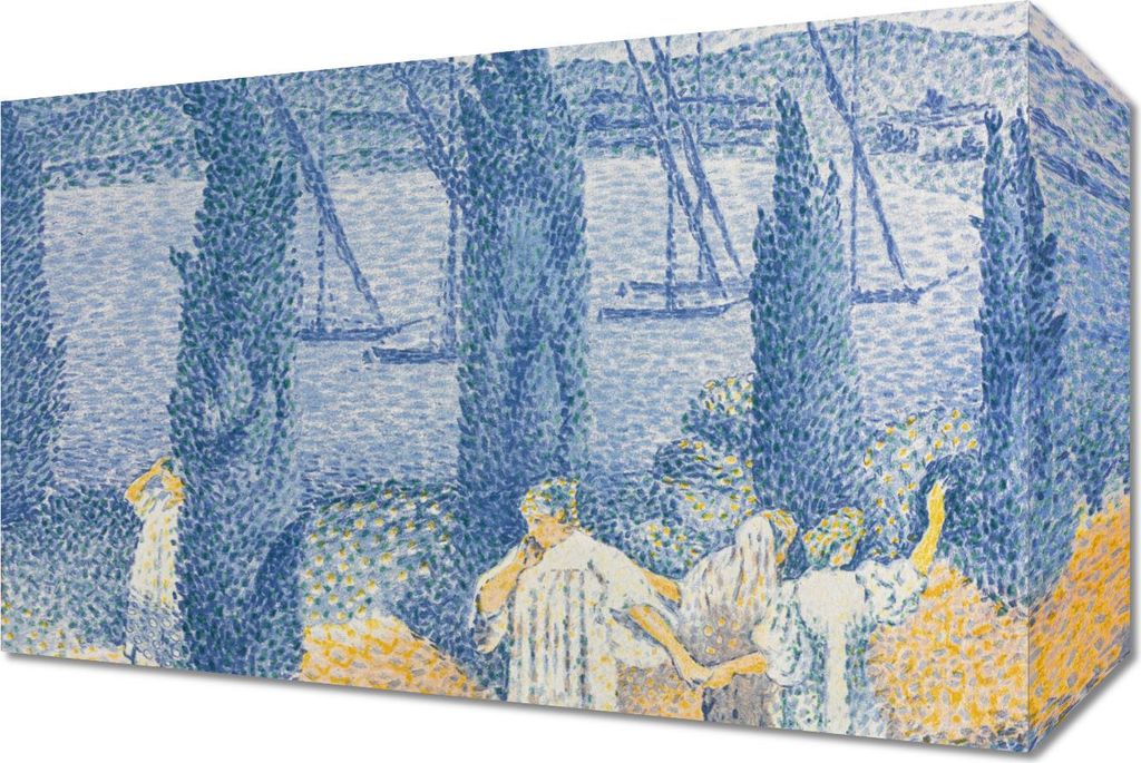 Bild 30x20cm Die Promenade, Henri-Edmond Cross Vintage für das Wohnzimmer