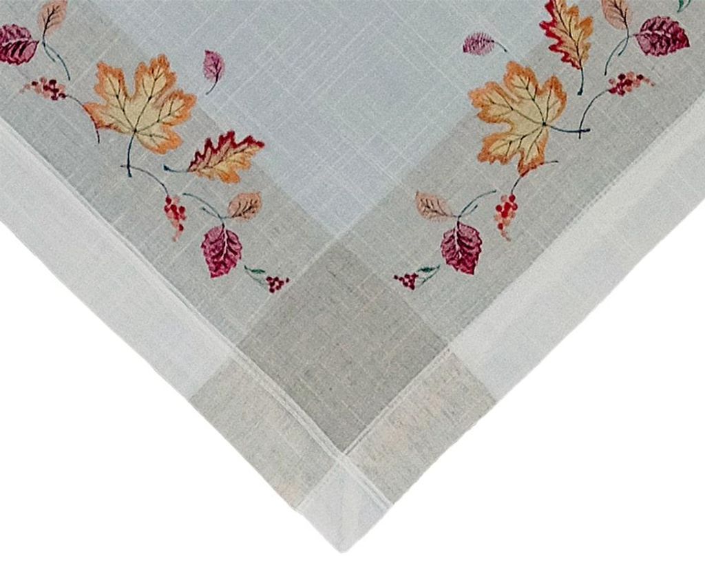 Tischdecke MELINA Blätter Herbst bunt Polyester Leinen 60 x Produktbild 