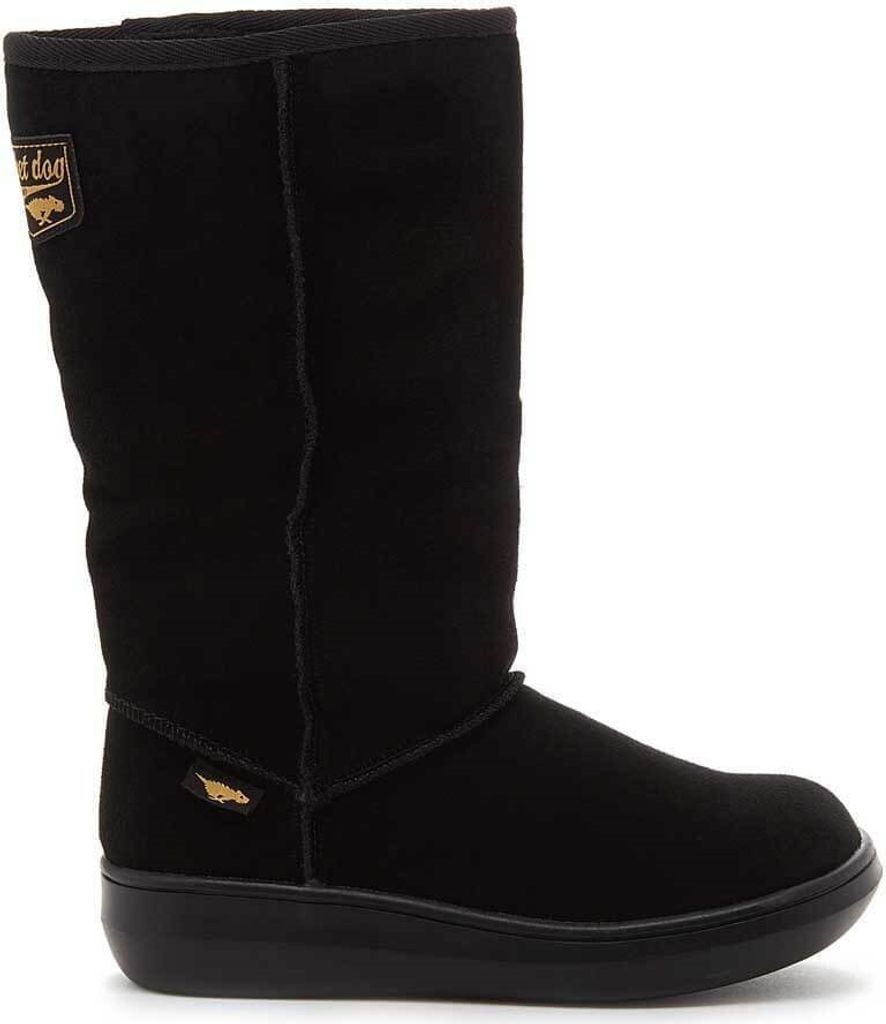 Rocket Dog - Damen Lange Stiefel "Sugardaddy", Leder FS6937 (38 EU) (Schwarz)