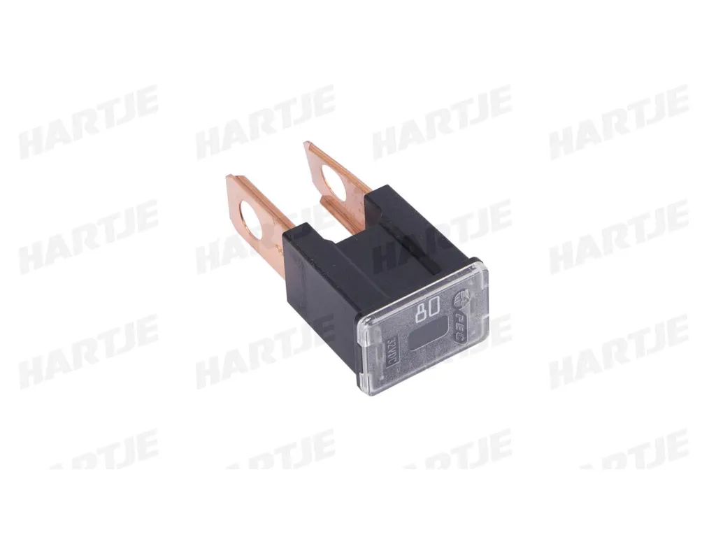 Fusible PAL Male BT Dresselhaus 80A Noir pour Protection Circuit Auto