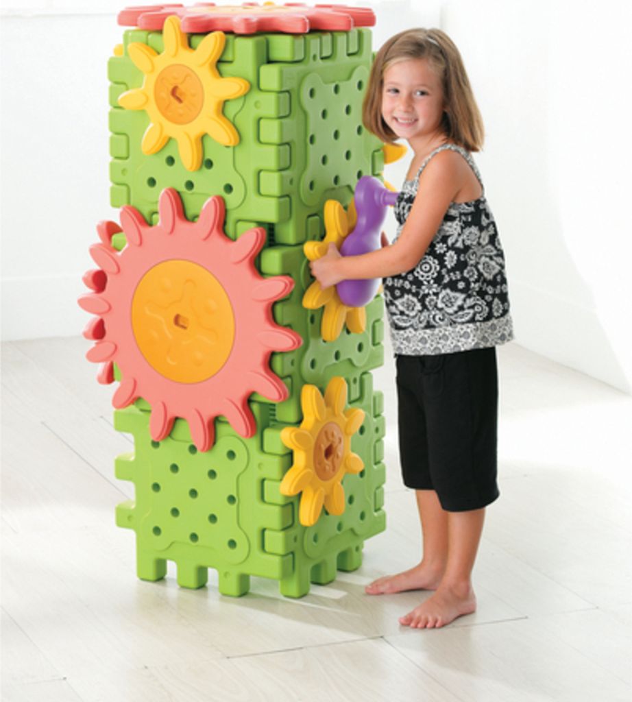 Weplay KT1004 We-Blocks Mega Getriebe Mechanik Elemente, bunt, 14-teilig (1 Set)