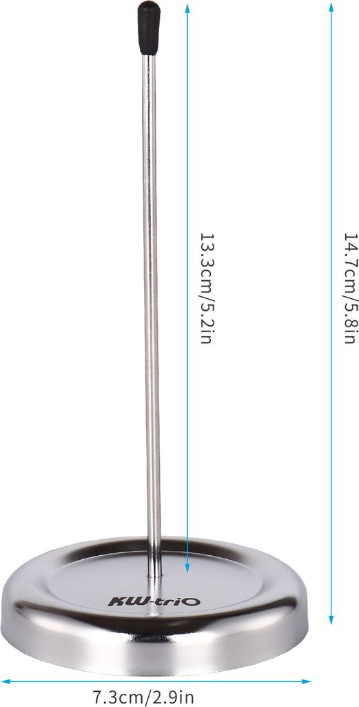KW-trio All Metal Straight Rod Desk Receipt Holder Spike Stick Bill Notes Paper Memo Fork Check Spindle Restaurant Ticket Holder with Protective Cover
