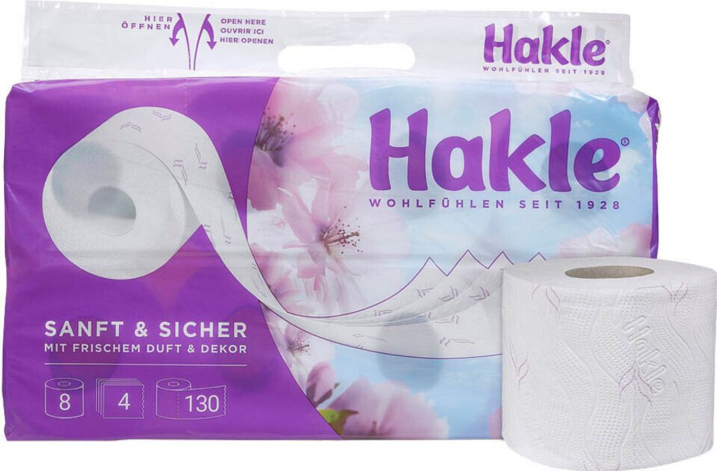 Hakle 382671 Hakle Toiletp.8rl.Sanft&sicher Zdjęcie produktu 