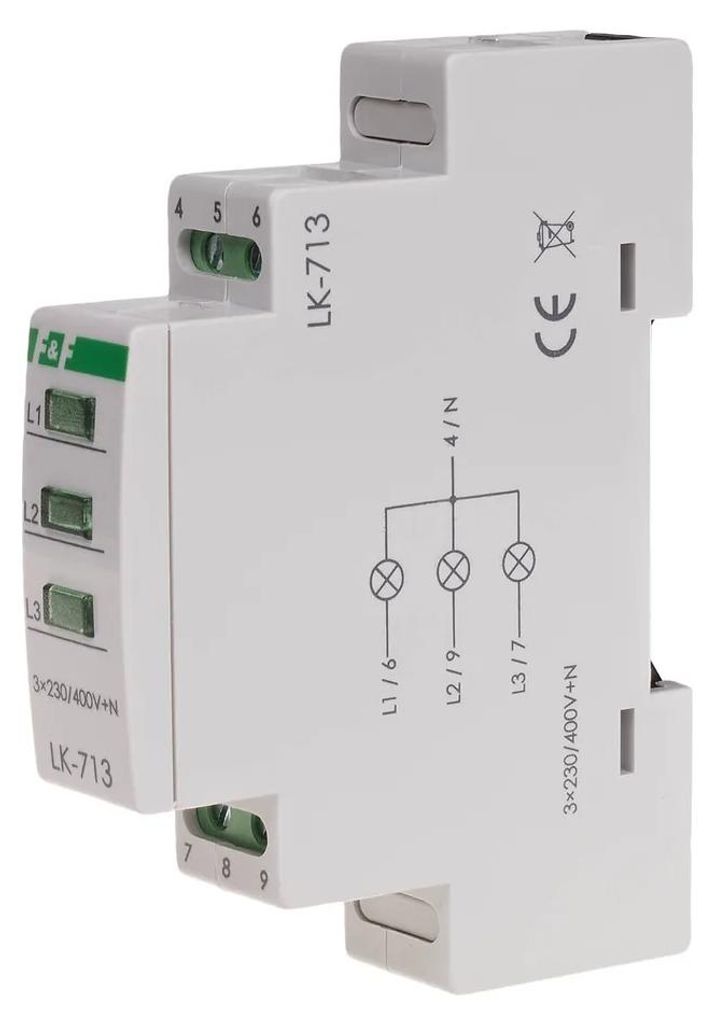 F&F LK-713G, groene, modulaire controlelamp Productafbeelding 