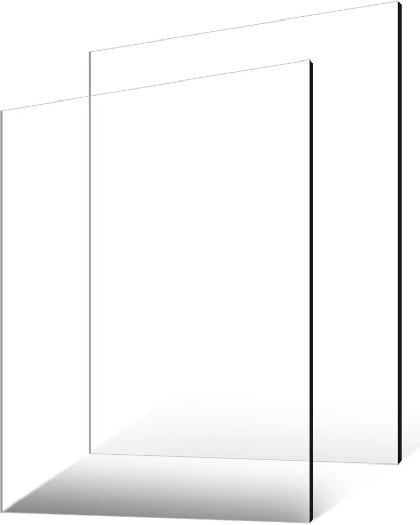 2 Plaques en plexiglas 610x914mm - Panneaux plastique transparent 6mm