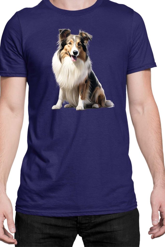 Herren T-Shirt Dogs Breeds Dachshund Dog Breed 007, Man 2XL / Dunkelblau