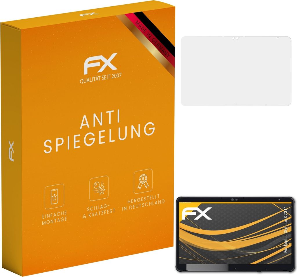atFoliX FX-Antireflex 2x Schutzfolie kompatibel mit Fujitsu Stylistic Q7311 Displayfolie