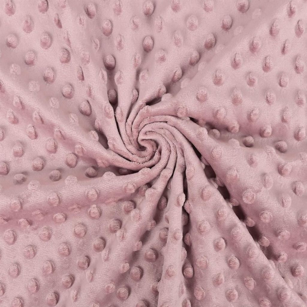 Hochwertige Minky-Stoffzuschnitte Tiny - 0,5 m - Altrosa | by Craft Loom
