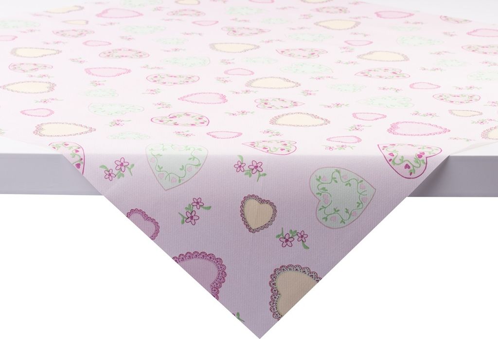 Sovie HOME Tischdecke Sweet Love in Rosa aus Linclass® Produktbild 
