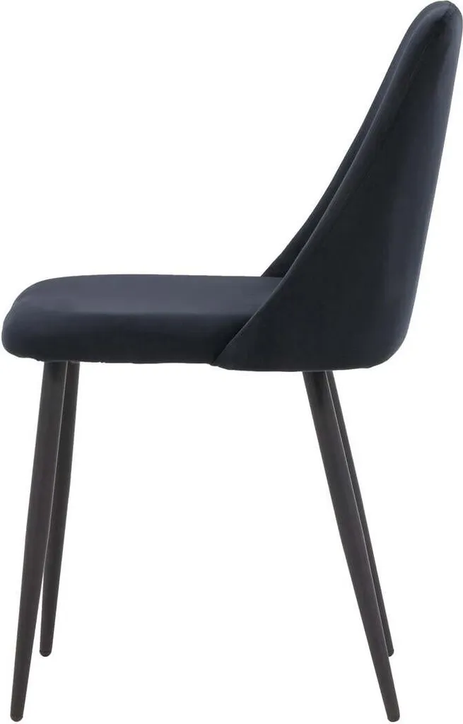 Chaise de salle à manger noire pour table moderne confort optimisé - 3