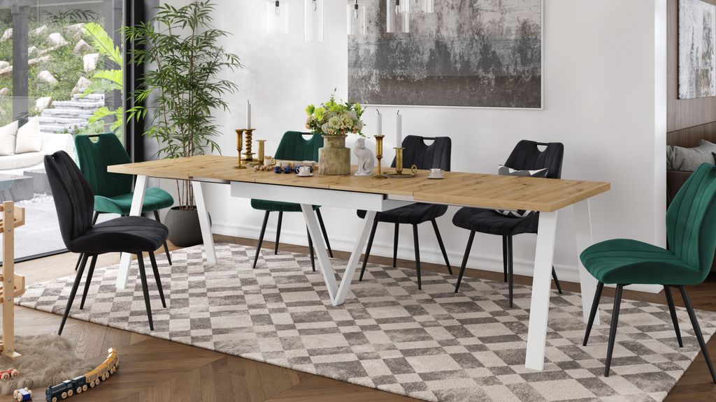 Design Esstisch ZAV-1 ausziehbar XXL 140 - 290 cm Esszimmertisch Tisch