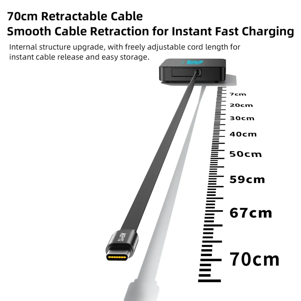 Chargeur 8 ports 288W rapide avec câble rétractable gain de place Pro - 9