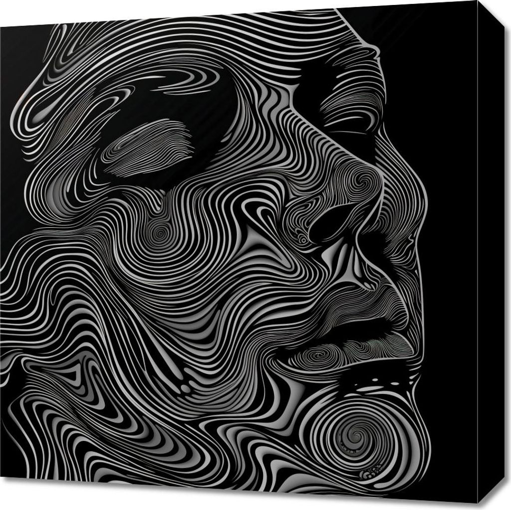 Bild 50x50cm Risse und Linien