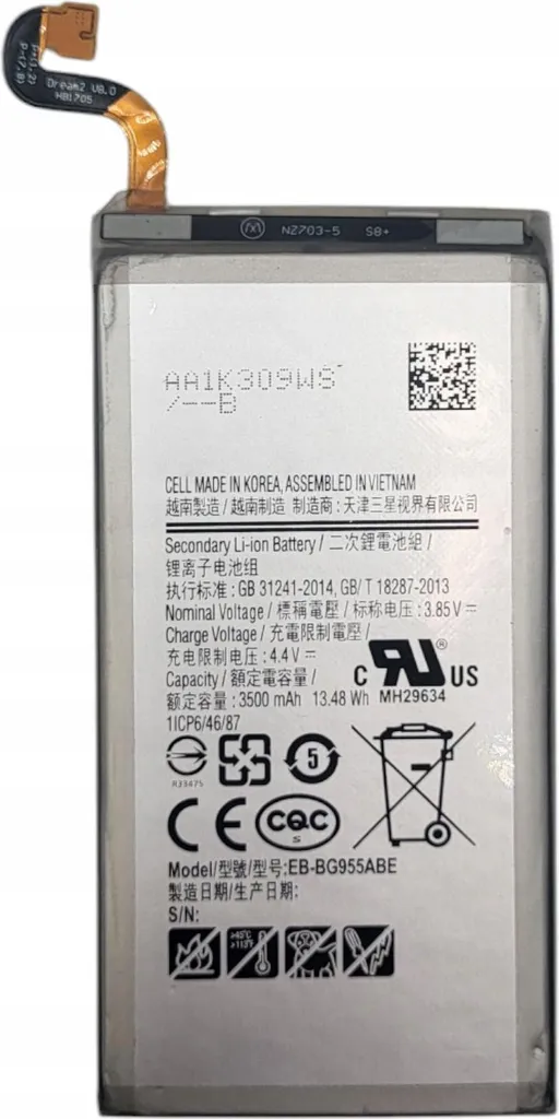 Batterie EB-BG955ABE Performante pour Samsung S8+ SM-G955 Longue Durée