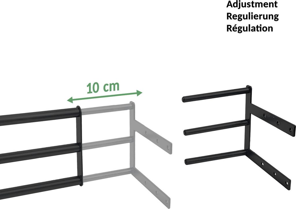 2 Verstellbare Pflanzkasten-Halterungen Aus Stahl – Für Geländer, Balkon, Fensterbank & Zaun