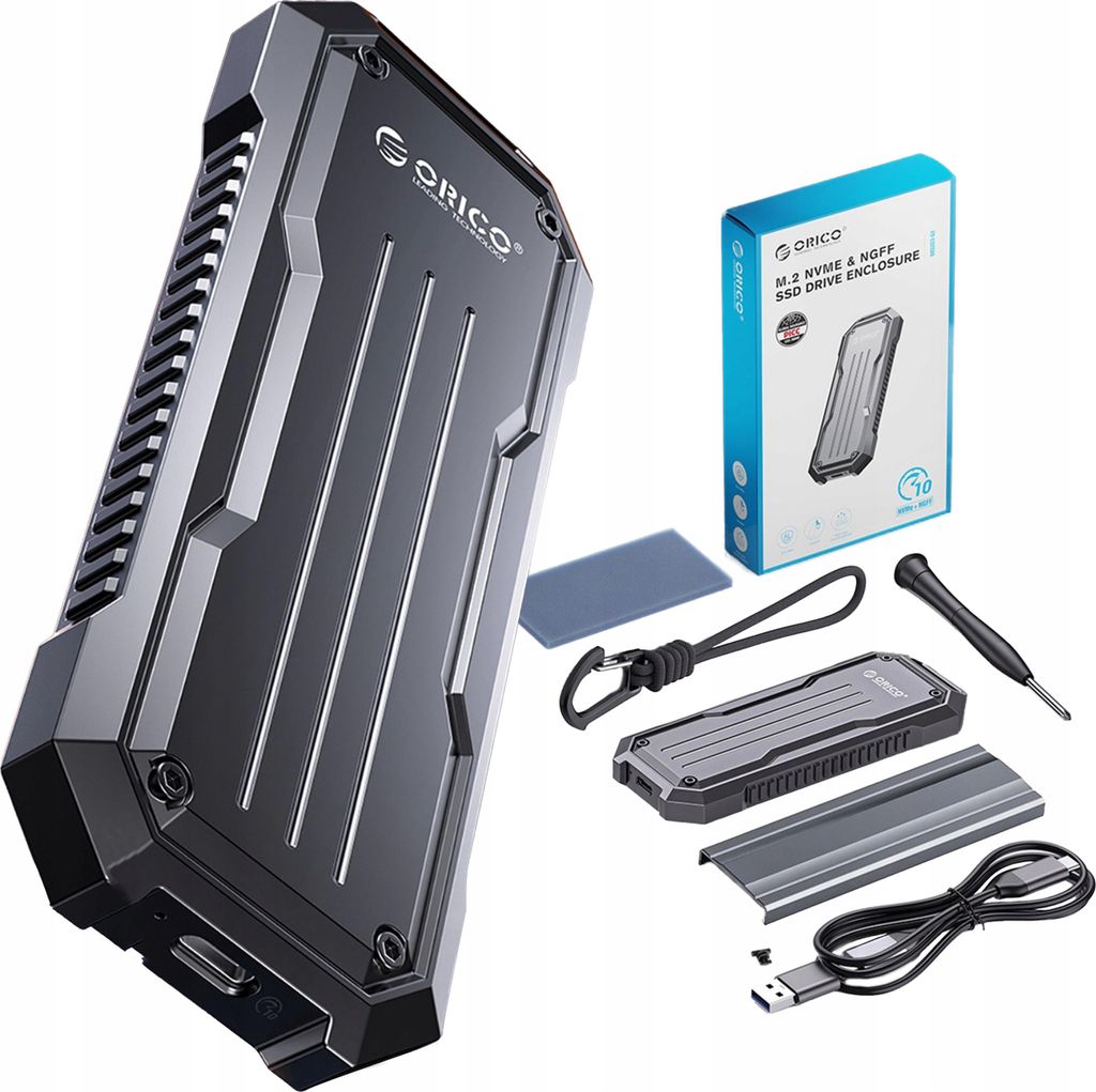 Orico Oxs2C3-G2 M.2 Nvme/Sata Ssd Usb-C 3.2 Taktycznie Zdjęcie produktu 