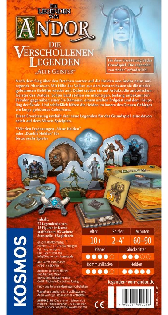KOSMOS Die Legenden von Andor - Die verschollenen Legenden, Produktbild 