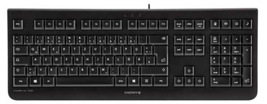 CHERRY TAS KC 1000 Corded CH-Layout schwarz Image du produit 