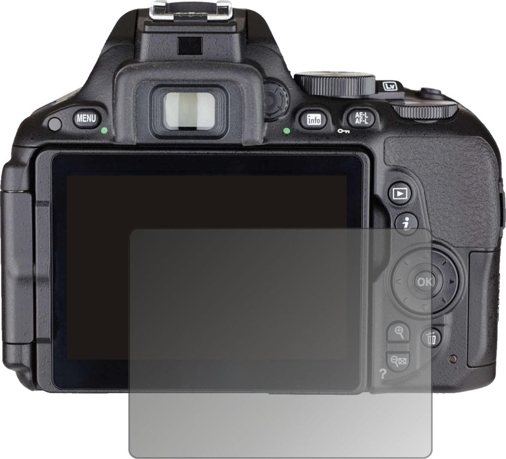Blickschutzfolie für Nikon 5500 matt Schutzfolie Folie Display Schutz dipos