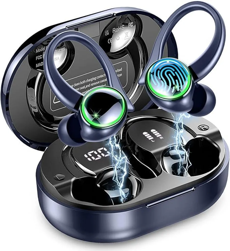 In Ear Kopfhörer, Bluetooth 5.4 mit ENC Noise Cancelling und 4 HD Mics, 50 Std Kabellose Ohrhörer, In Ear Kopfhörer mit Hi-Fi Stereo, IP7 Wasserdicht