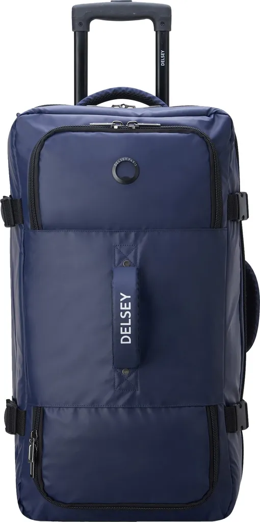 Sac Trolley DELSEY Raspail 63cm Bleu Marine 2 Roues Silencieuses 71L