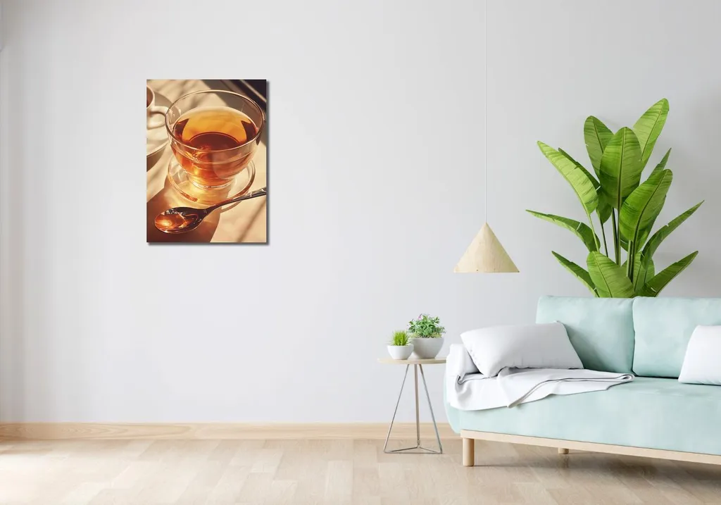 Image déco 50x70 L'heure dorée du thé - Impression haute définition - 2