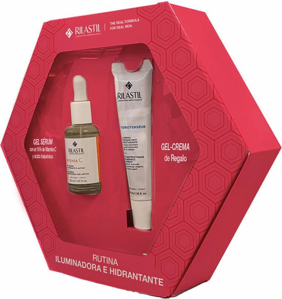 Rilastil ILLUMINATING SERUM + ANTI-WRINKLE GEL CREAM CASE 2 pcs