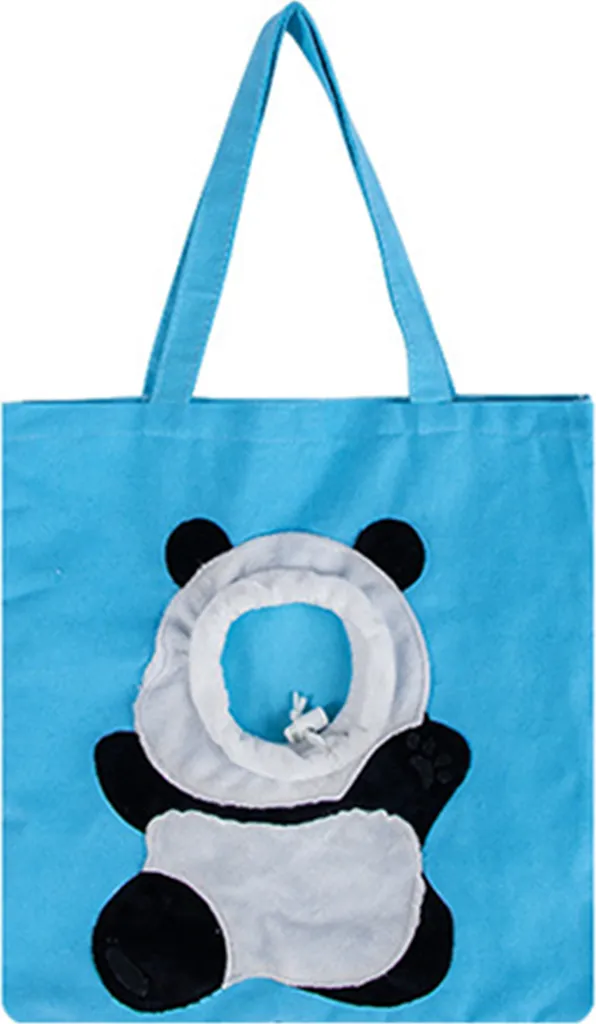 Borsa Trasportino Gatto e Cane Piccolo Blu | Tracolla Testa Fuori