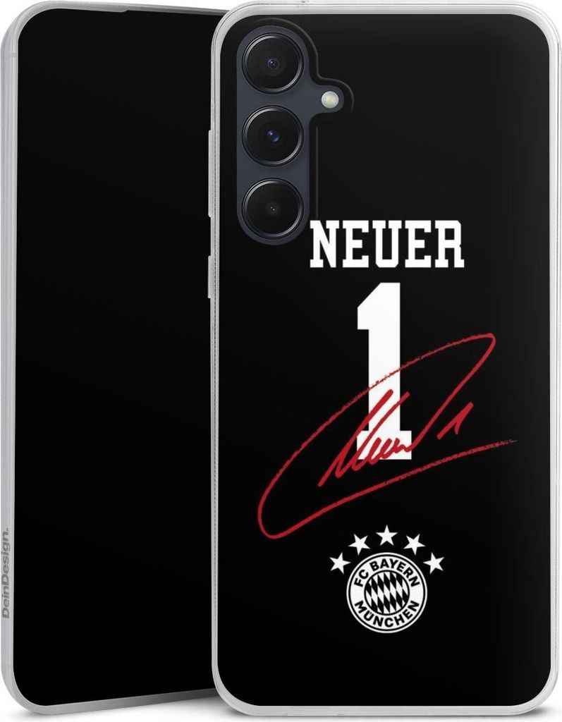 DeinDesign Slim Hülle für Samsung Galaxy A55 5G Silikon Case Ultra Dünn Handyhülle FC Bayern München FCB Manuel Neuer