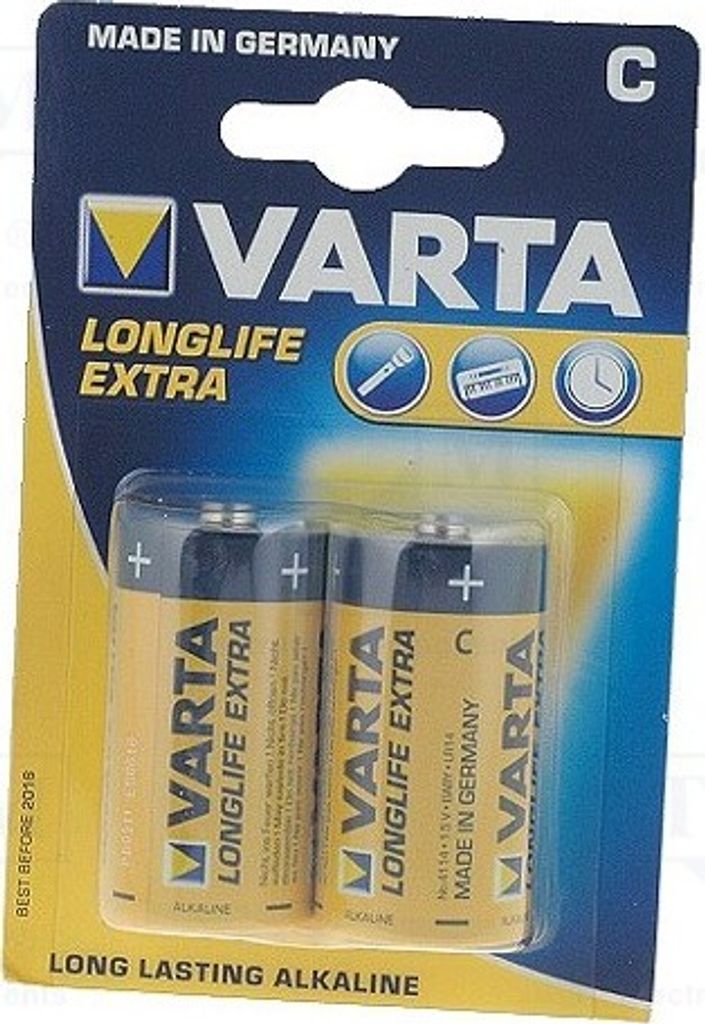 1x Batterie: alkalisch 1,5V C aufladbar(nein) 4 114 101 412 Batterien Anz.Bat: 2