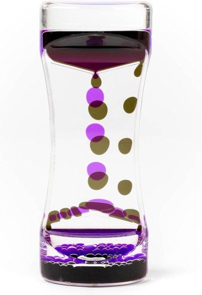Bewegungstimer Sanduhr rosa lila 14cm Wasserspielzeug