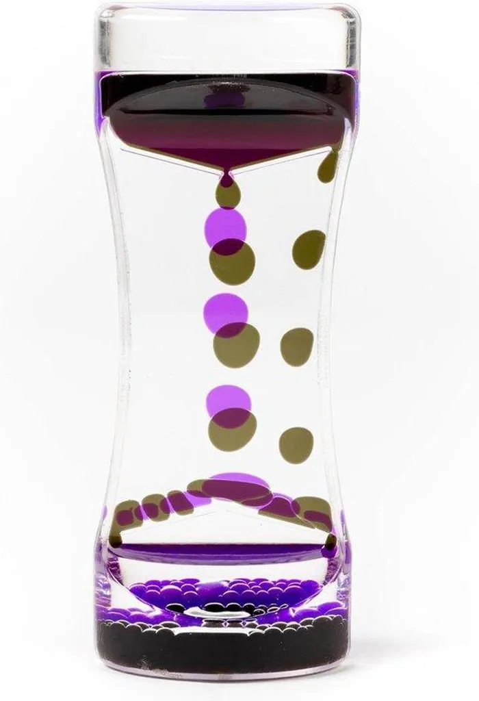 Sablier de Bain pour Enfant Jouet de Plage Rose et Violet de 14 cm