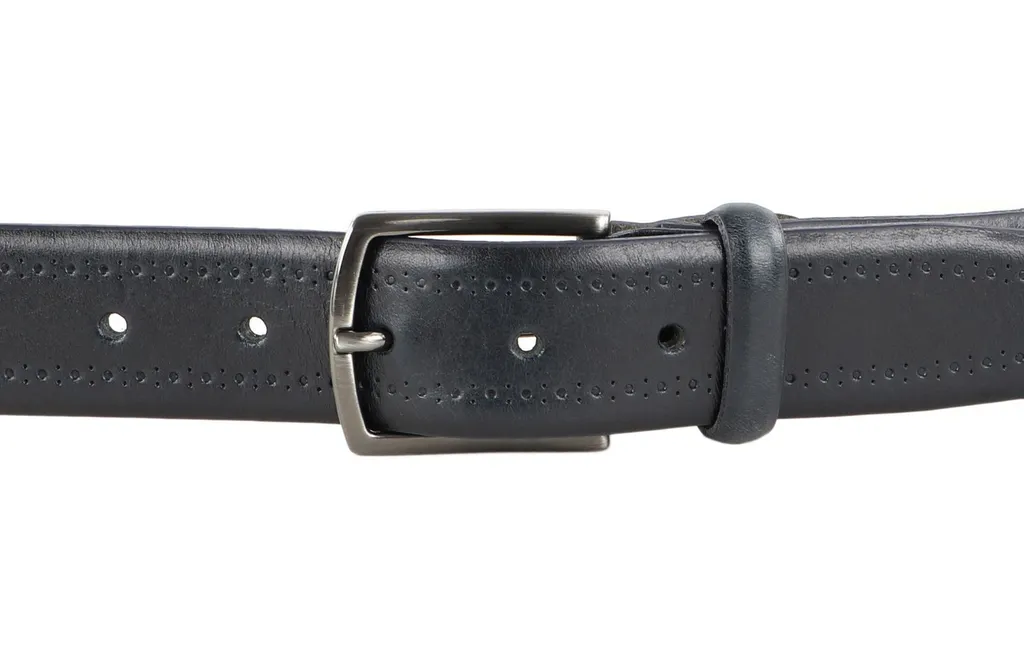 Cintura Vanzetti Pelle Blu Marine W80 - Accessorio Must-Have Donna/Uomo - 2