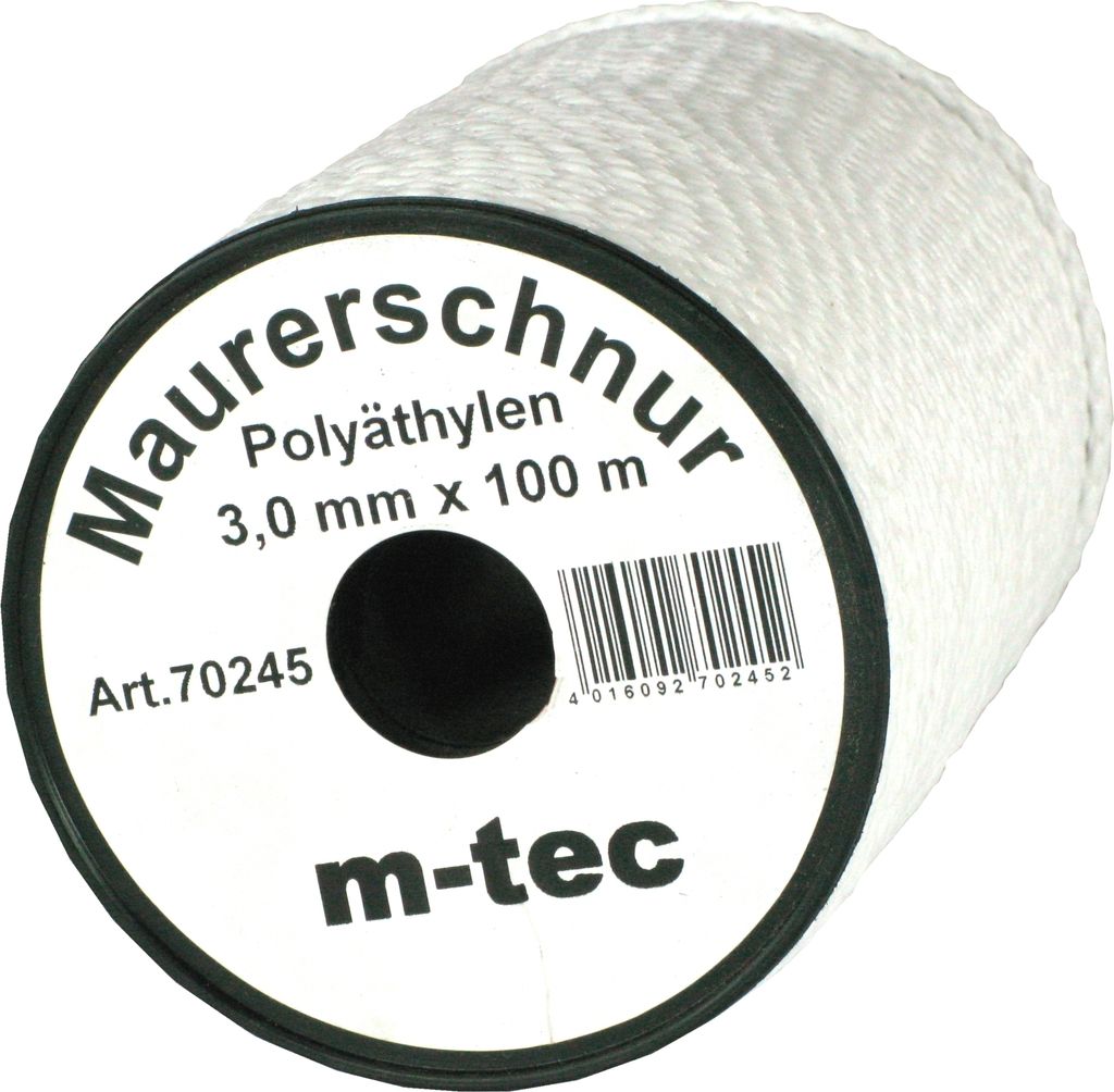 Lot-Maurerschnur 100 m x Ø 3,0 mm Weiss
