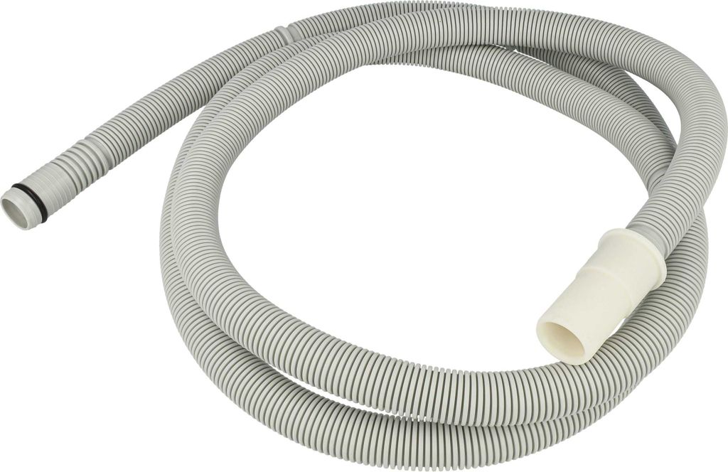 vhbw Ablaufschlauch kompatibel mit Bosch SMD86N02DE, SMD86N12DE, SME53M00EU, SMD86N14DE, SMS30E02EU, SME65M30EU Spülmaschine - 19mm, Grau, 2,3m